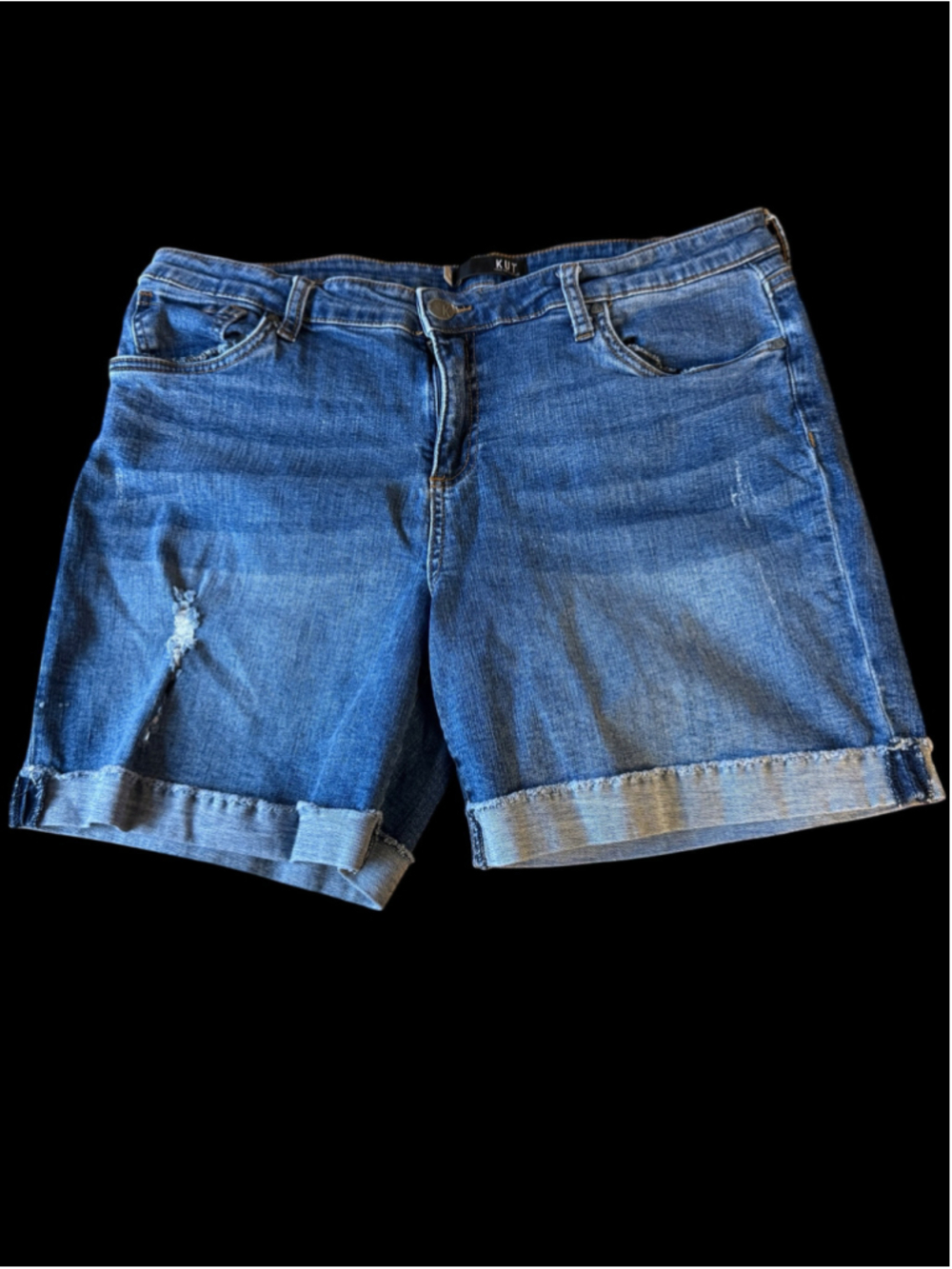 Women's KUT from the Kloth Jean Shorts Size 16 Blue